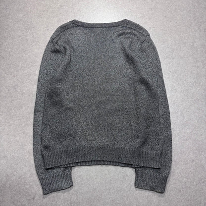 A.P.C. Gray Lamé Knit Shirt Size S