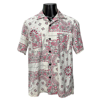 sacai 22SS Bandana Print Open Collar Shirt Size 1