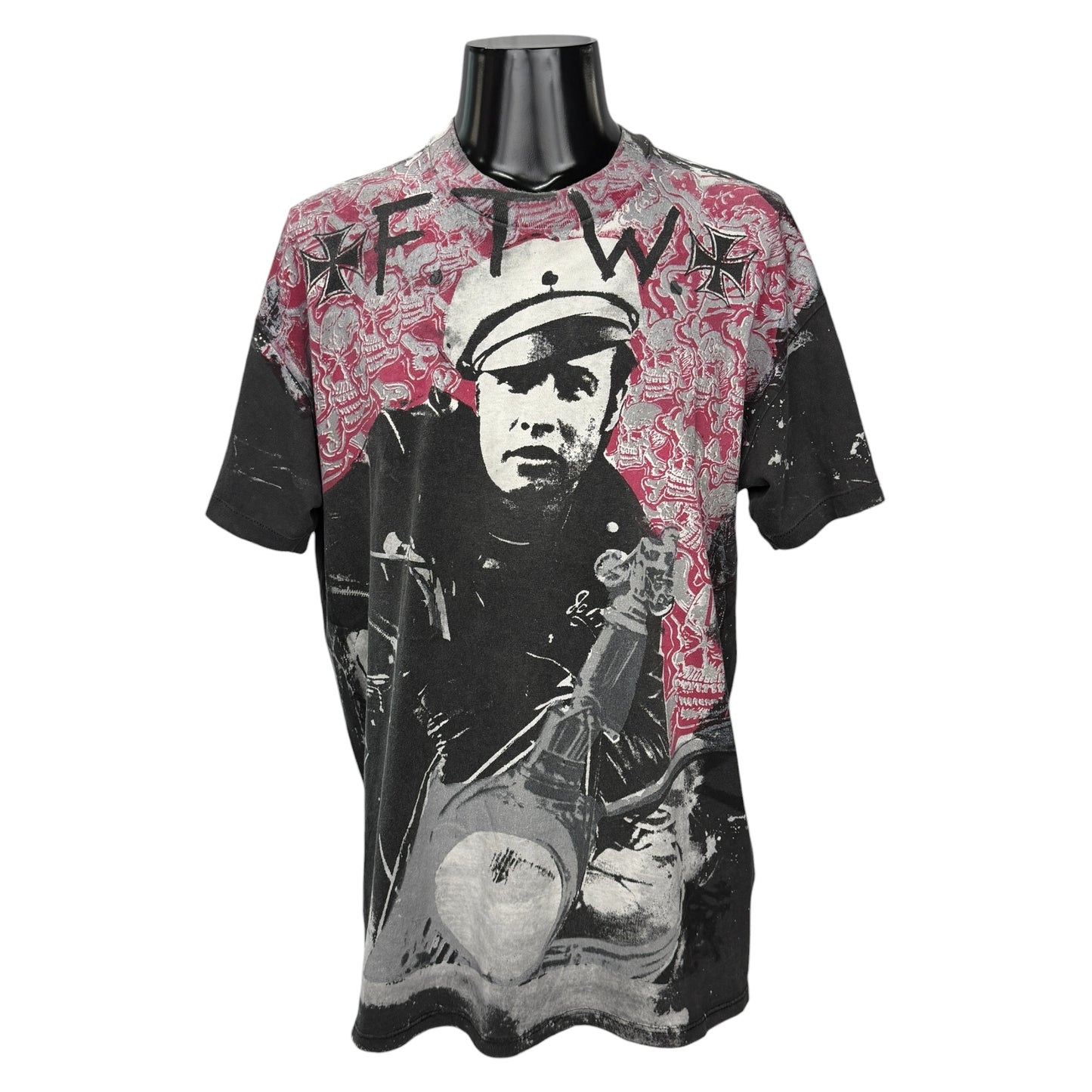 MOSQUITOHEAD 90s Marlon Brando Wild One Art T-Shirt Size XL