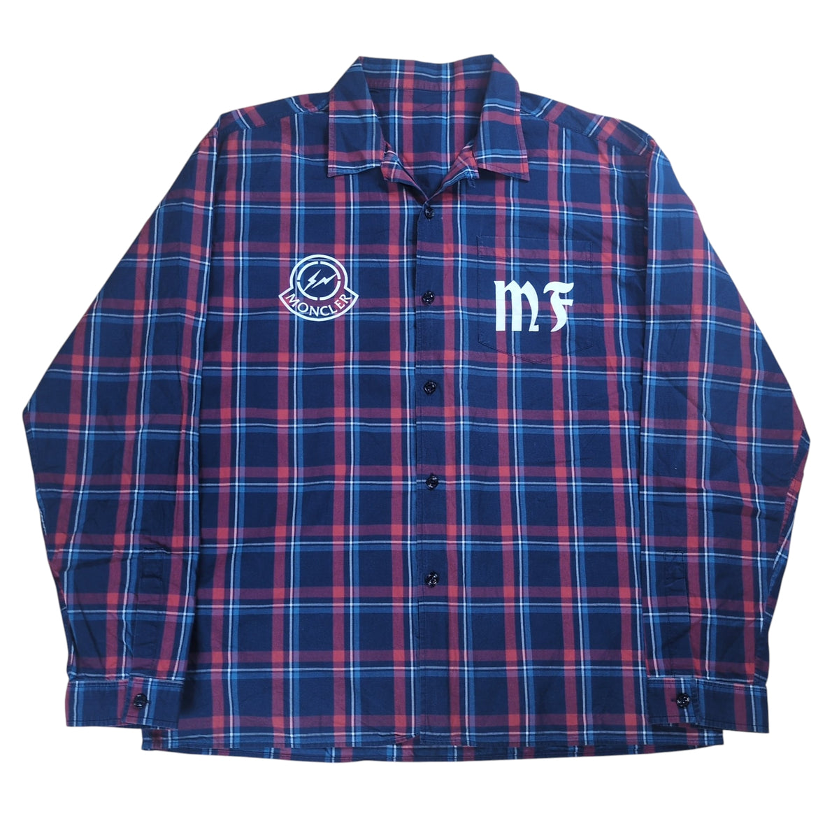 FRAGMENT DESIGN×MONCLER World Tour Check Shirt Size 4
