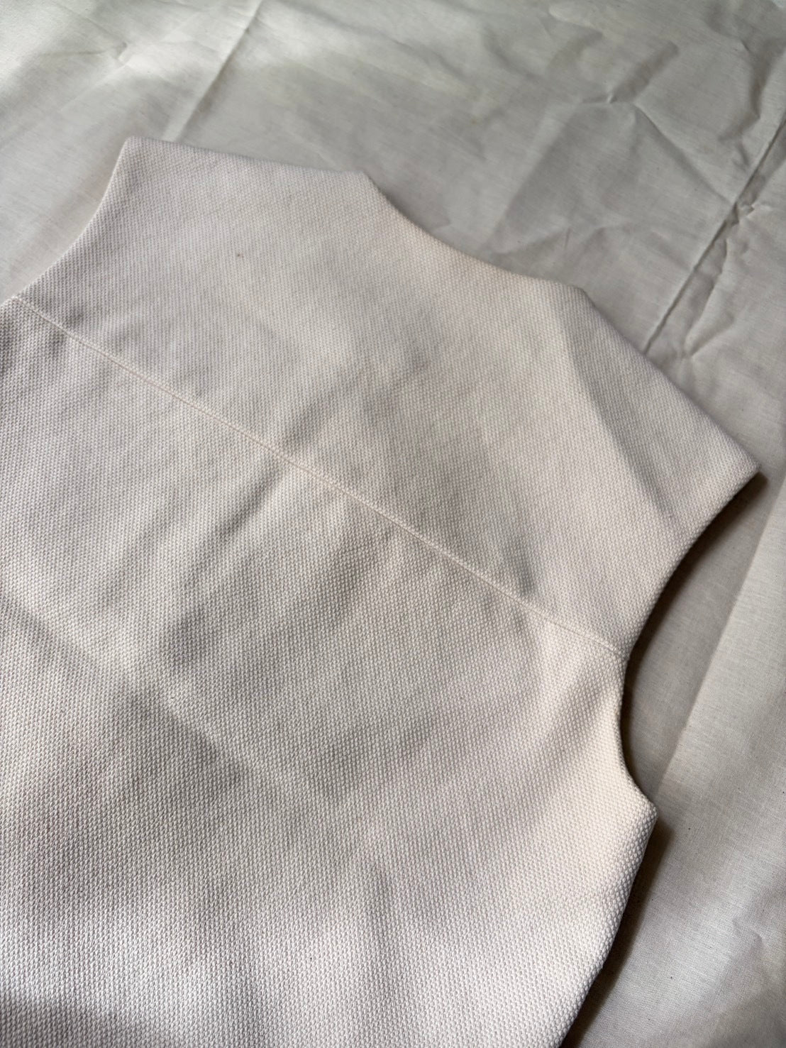 BALENCIAGA 14AW Heavy Cotton Vest White