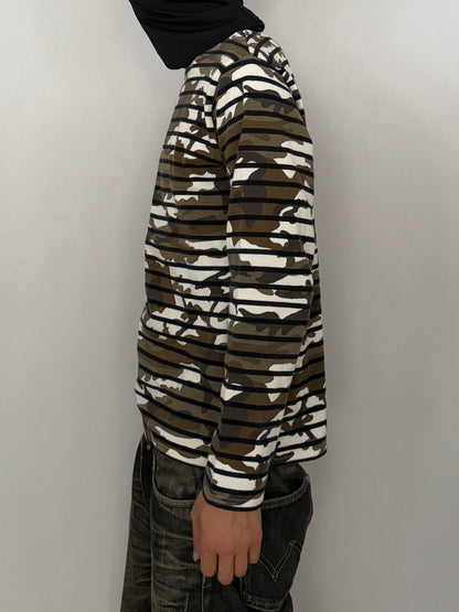 Sophnet. Camo Border Long Sleeve Shirt Size M