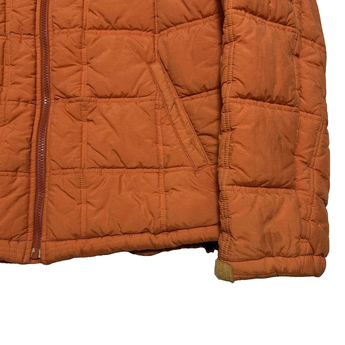 GOODENOUGH 2000s Orange Nylon Puffer Jacket Size M