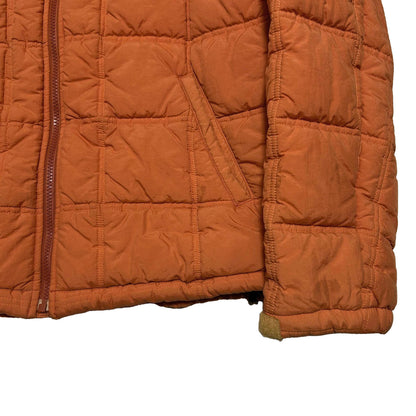 GOODENOUGH 2000s Orange Nylon Puffer Jacket Size M