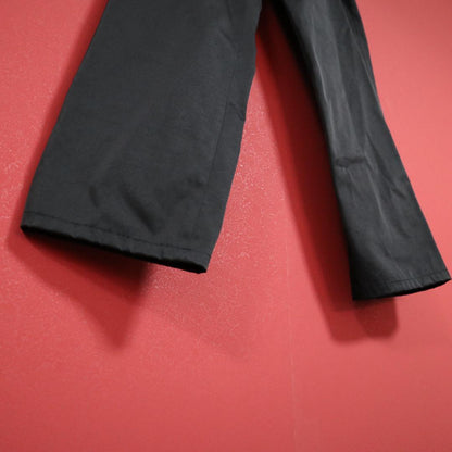 Yohji Yamamoto Mode Silver Belted Nylon Pants Black Size 2