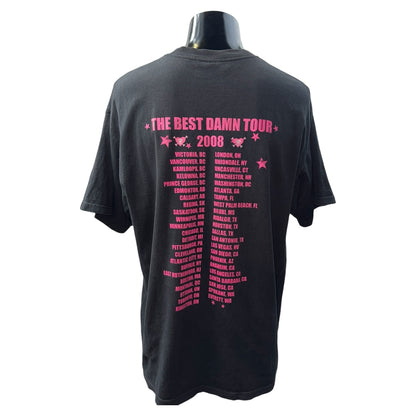 AVRIL LAVIGNE 2008 The Best Damn Tour Graphic Tee Size XL