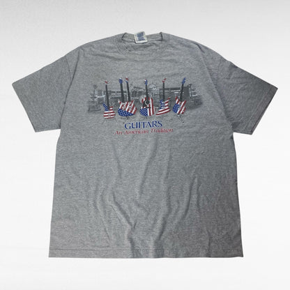 AAA Print T-Shirt Gray Size XL