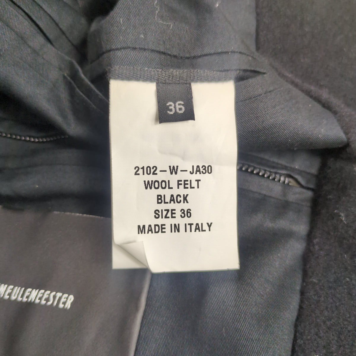 Ann Demeulemeester 21AW Wool Felt Oversize Bomber Size 36