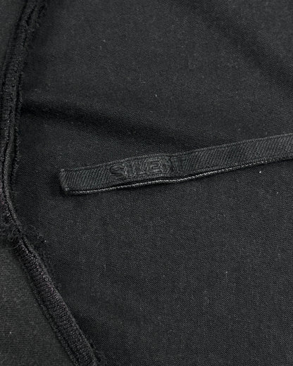 SILENT DAMIR DOMA Twisted Raw-Edge T-Shirt Black Size XS