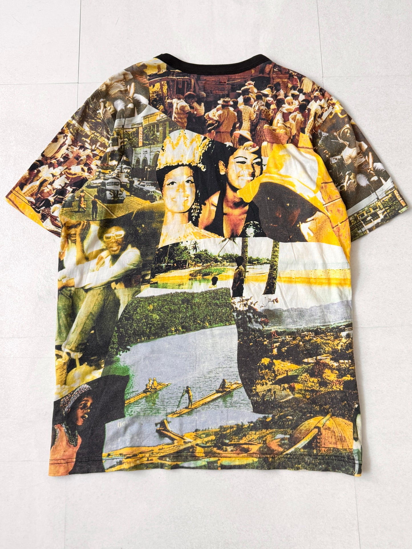 Supreme All-Over Print Cotton T-Shirt Size L