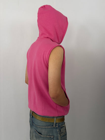 PHENOMENON Pink Cotton Vest Size S