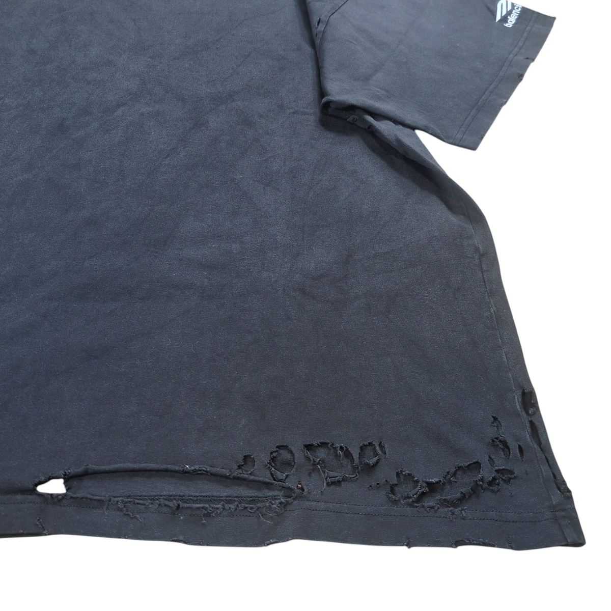 BALENCIAGA Speed Hunters Destroyed Oversized T-Shirt Size 2