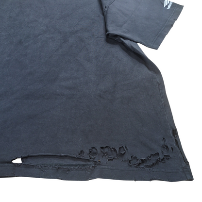 BALENCIAGA Speed Hunters Destroyed Oversized T-Shirt Size 2