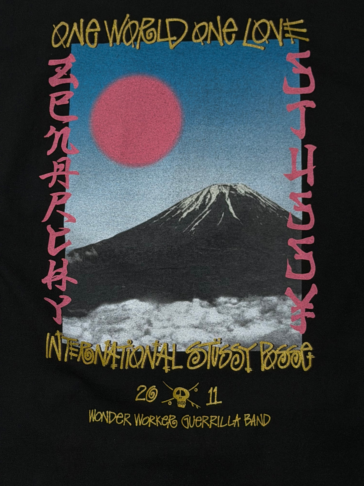 SASQUATCHfabrix x Stussy 30th T-Shirt Black Size M