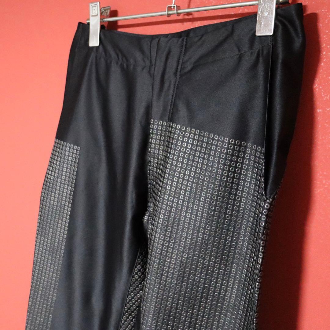 Noir Kei Ninomiya 14AW Printed Asymmetrical Pants Size S