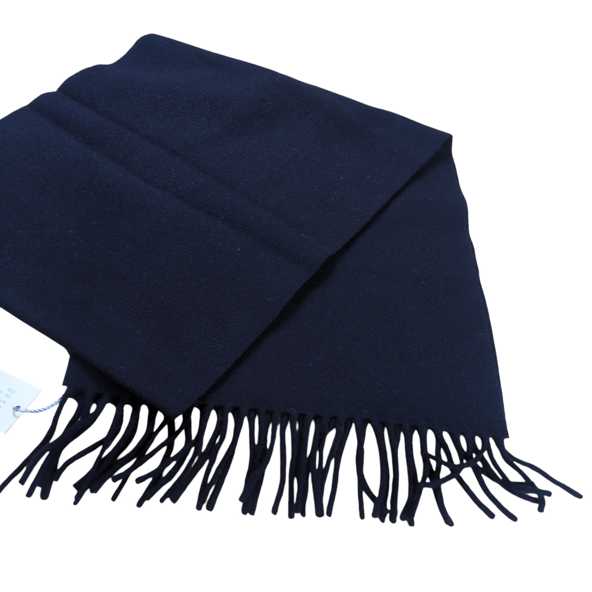 Vivienne Westwood Orb Logo Fringe Wool Scarf blue