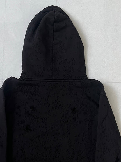 Alyx Damaged Black Hoodie Size XL