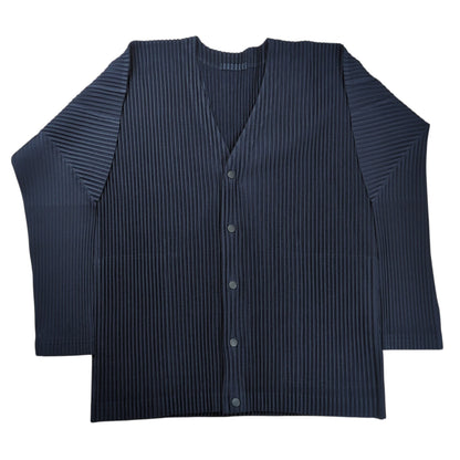 HOMME PLISSE ISSEY MIYAKE Pleats Cardigan Navy Size 3
