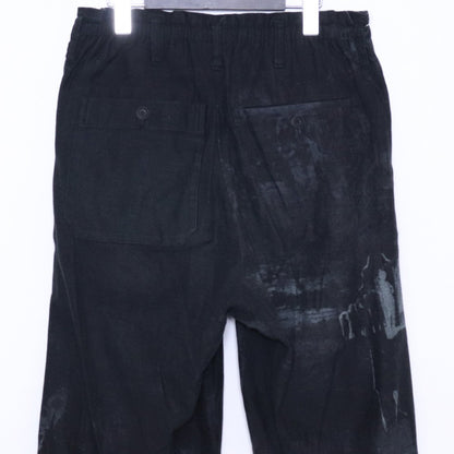 BLACK SCANDAL YOHJI YAMAMOTO 20AW Graphic Pants Black Size 2