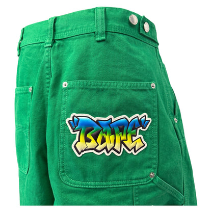 Bape PATCH 2-Tone Washed Work Shorts Size L