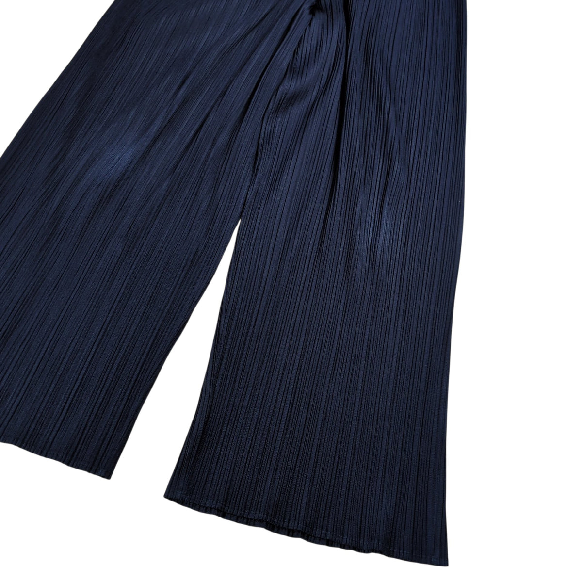 PLEATS PLEASE ISSEY MIYAKE Navy Pleats Straight Pants Size 1