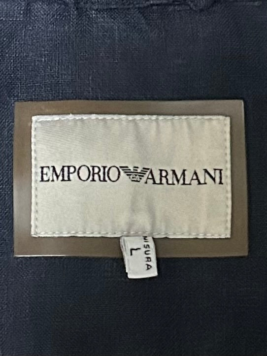 EMPORIO ARMANI 2000s Military Jacket Navy Size L