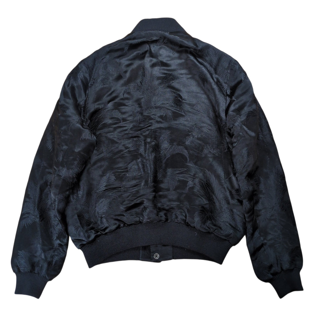 SAINT LAURENT Black Souvenir Bomber Jacket Size 36
