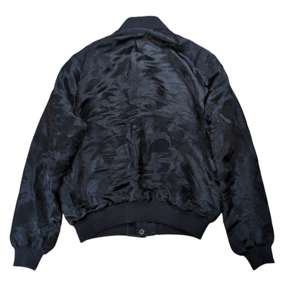 SAINT LAURENT Black Souvenir Bomber Jacket Size 36