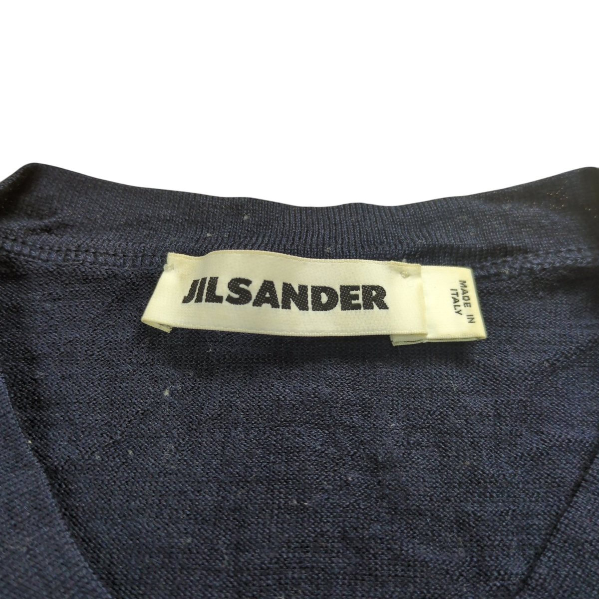 Jil Sander Virgin Wool V Neck Sweater