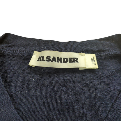 Jil Sander Virgin Wool V Neck Sweater
