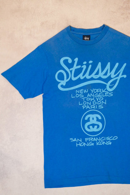 Stussy 00s Blue Cotton Size S