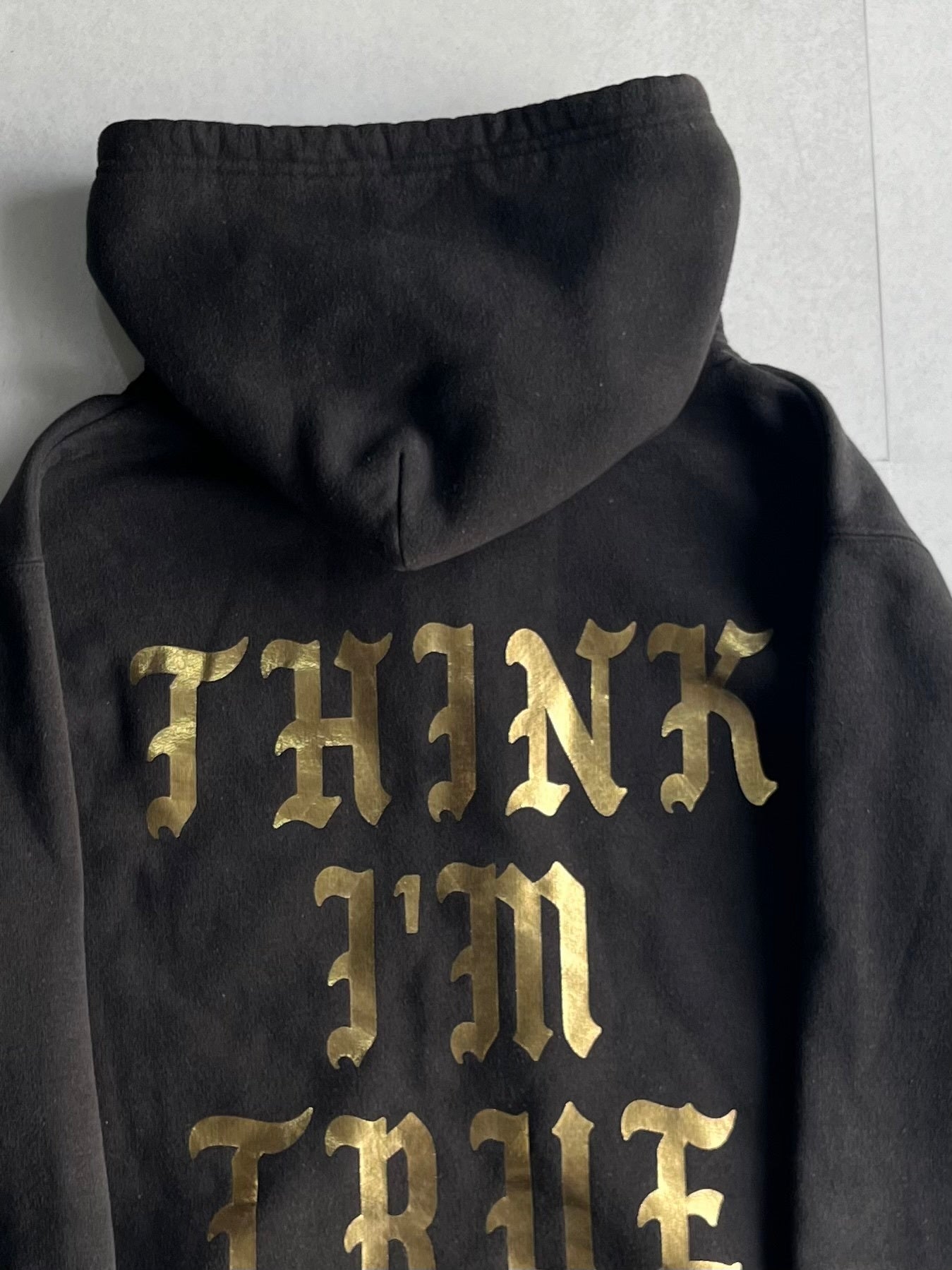 Vintage Milkboy Message Black Zip Hoodie Size XL