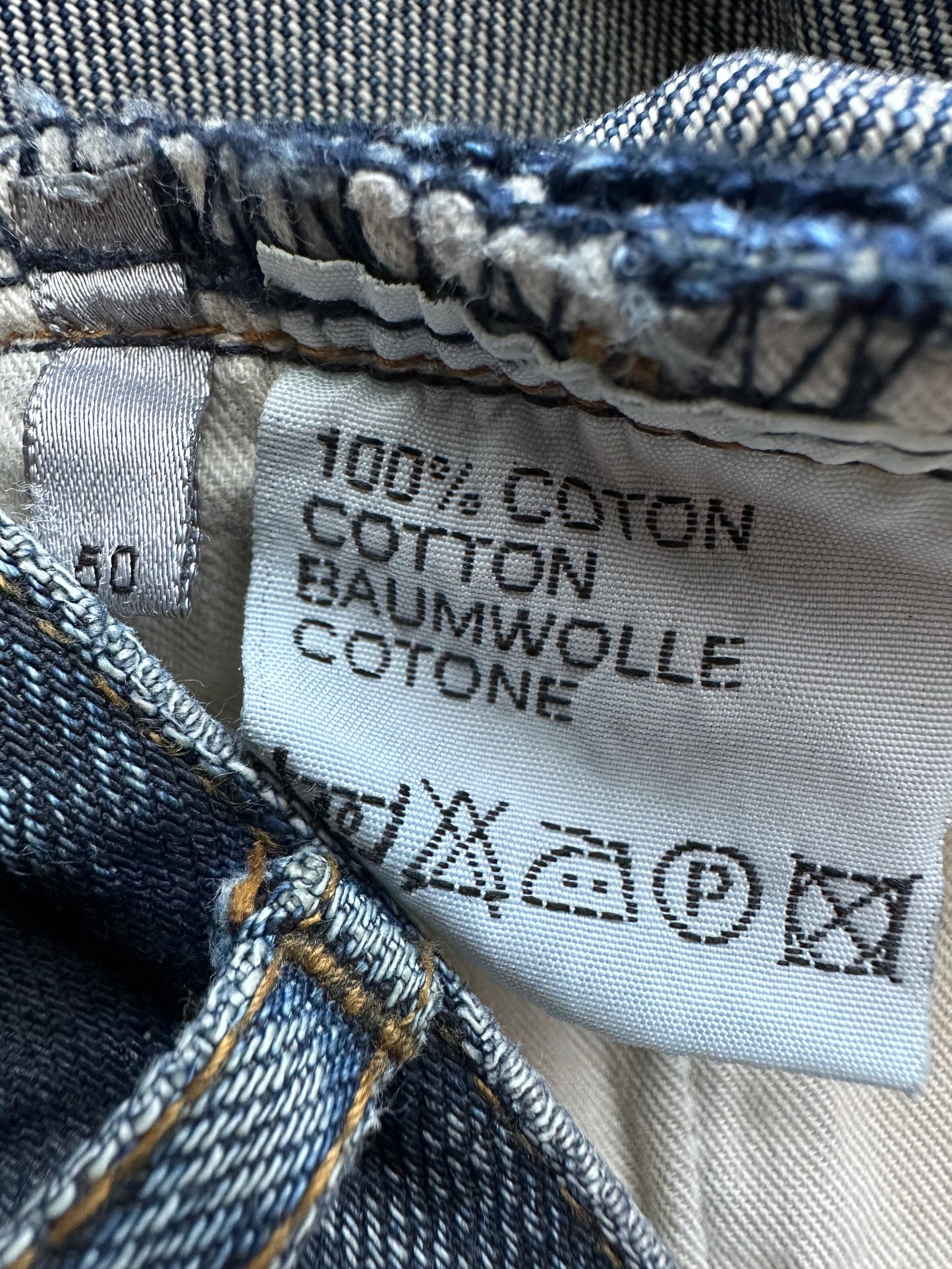 Dior Homme SS03 Mud Waxed Clawmark Jeans