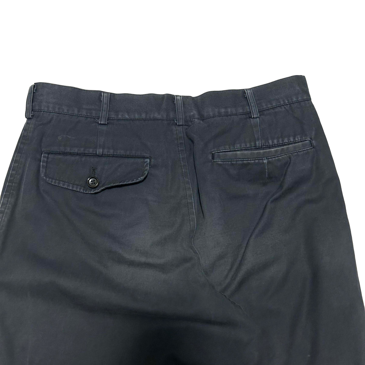 COMME DES GARCONS HOMME SS02 Cotton Trousers Navy Size S