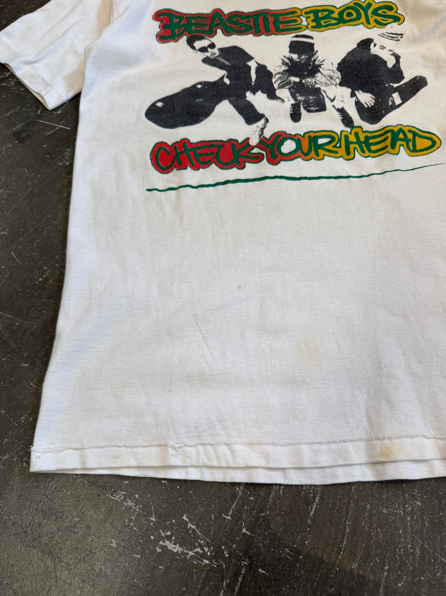 Vintage BEASTIE BOYS White T-Shirt Size S