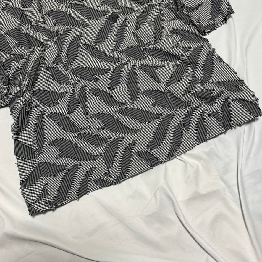 HaaT ISSEY MIYAKE 2019AW Leaf Pattern Long Coat Size 4