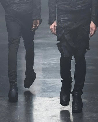 Julius Polygon Platform Goatskin Boots (S/S2015) Size 13