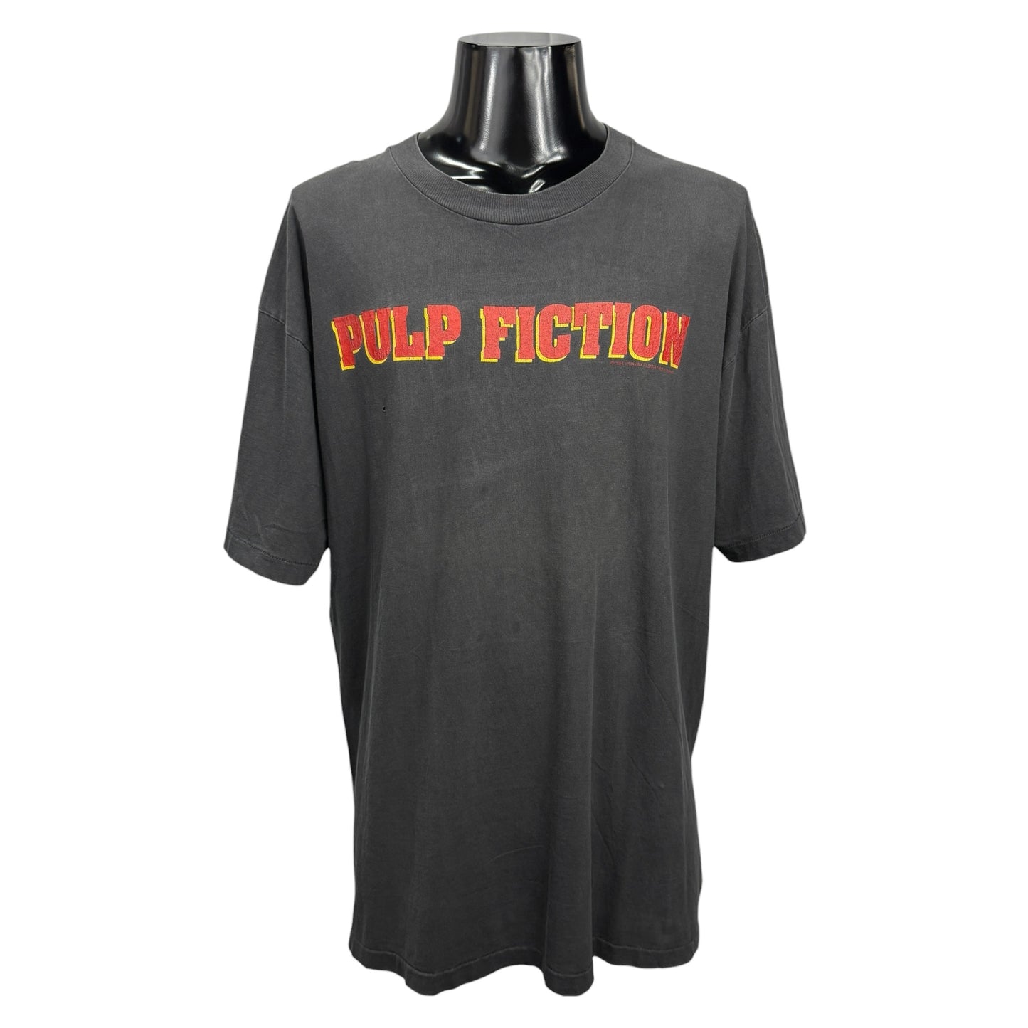 PULP FICTION 90s Movie Logo Double Sided T-Shirt Size XL