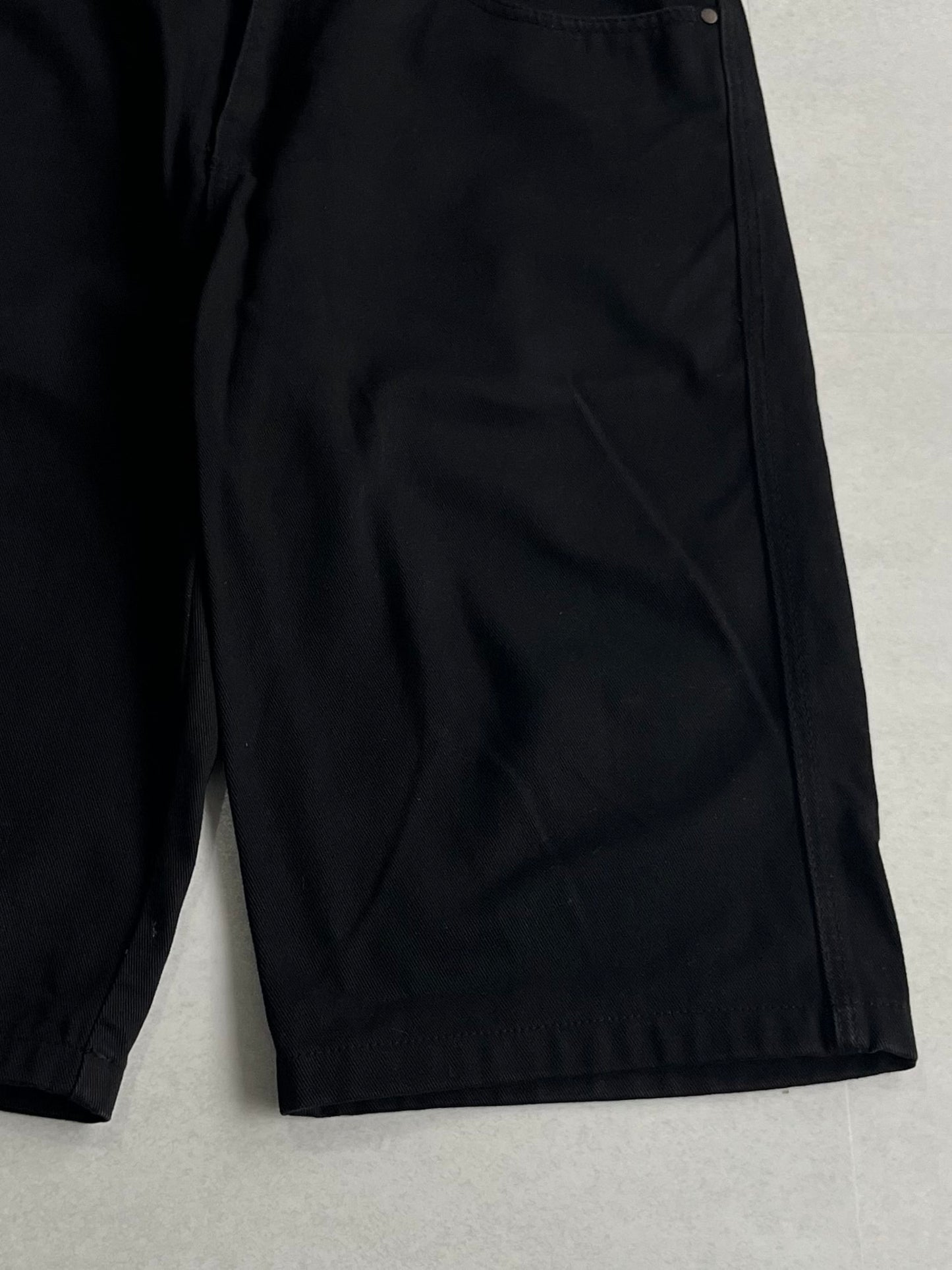 Pelle Pelle Black Denim Shorts Size W38