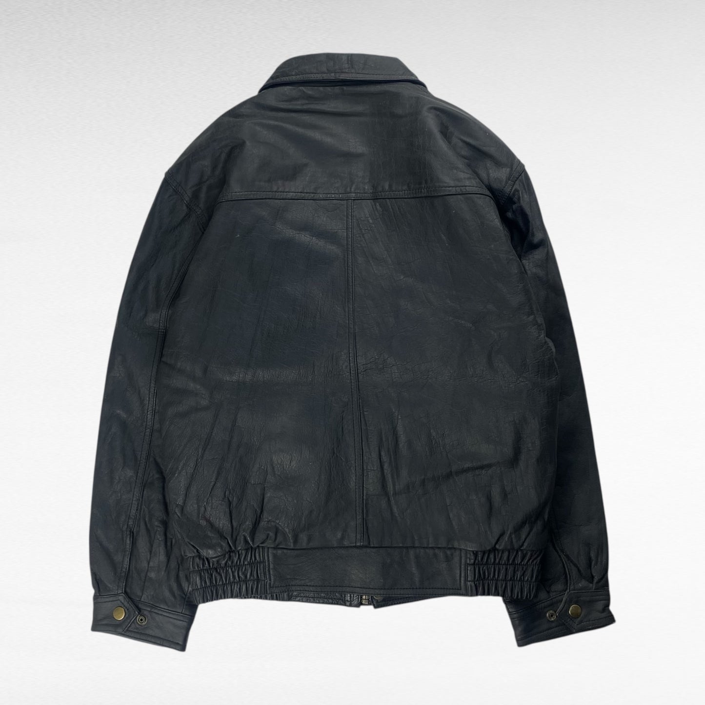 DON-STRONG Leather Jacket Black Size M