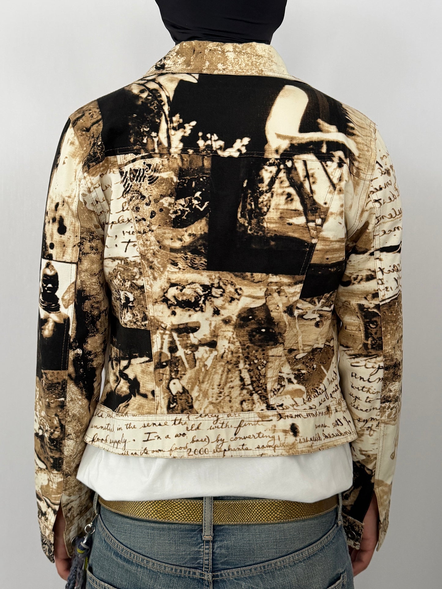 Vintage "HUEVO BLANCO" Cotton Jacket in Italy Size 44