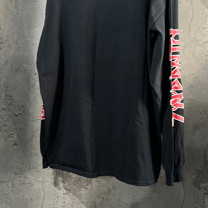 Vintage Milkboy Black Cotton Long Sleeve Tee Size XXL