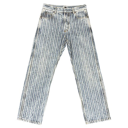 Christian Dior Bee Tag Striped Denim Jeans Size 34