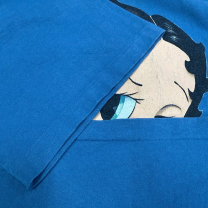 BETTY BOOP 90s NAUTIGIRL Single Stitch Tee Size L
