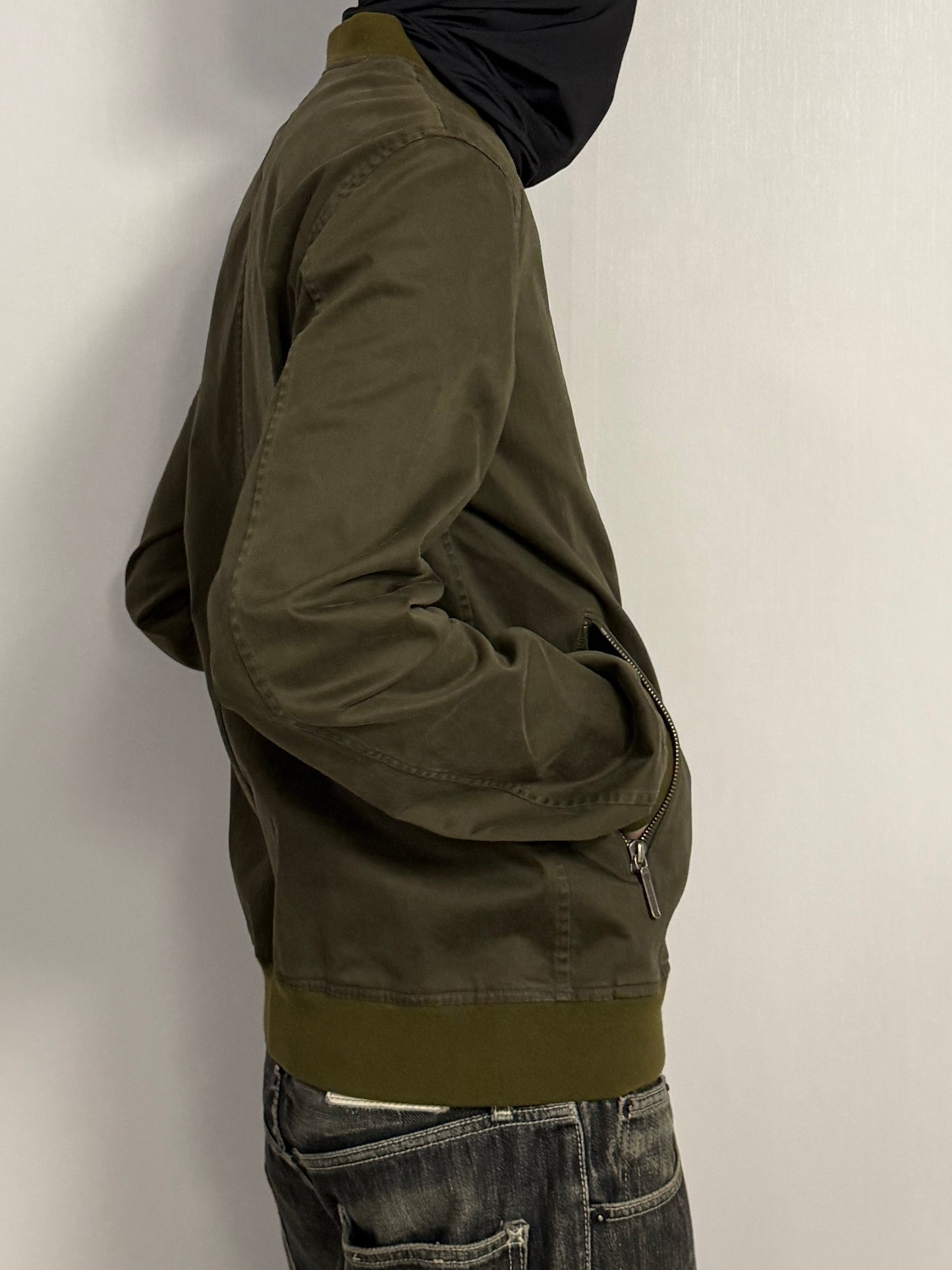 FACTOTUM Green Cotton Blend Jacket Size 46