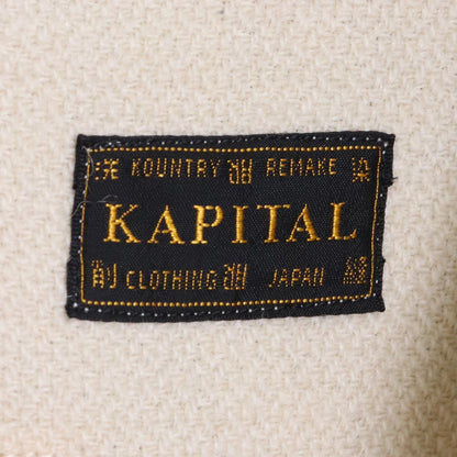 KAPITAL 40s Wool L-FIVE Varsity Jacket Beige Size L