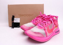 Off-White Nike THE 10 Zoom Fly SP Pink Sneakers Size 28