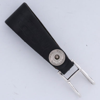 Chrome Hearts Black Leather Cross Ball Belt Loop Size F