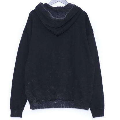 DIESEL 25AW Distressed Metal Oval D Hoodie Black Size M