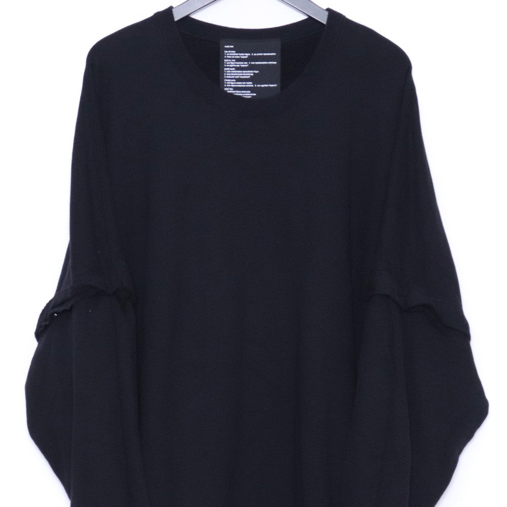 NUDE:MASAHIKO MARUYAMA Oversize Sweatshirt Black Size 2